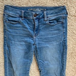 blue jeggings | American Eagle